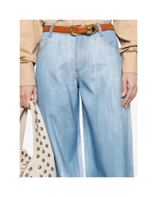 Ermanno Scervino Blue Wide Jeans