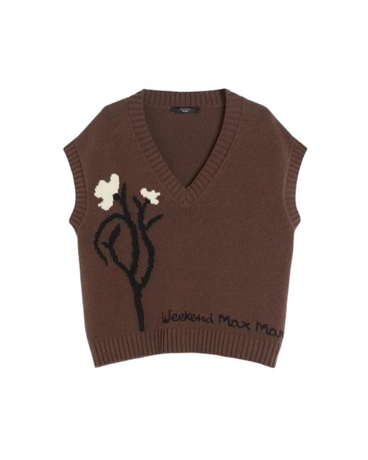Max Mara Brown Crusca Gilet