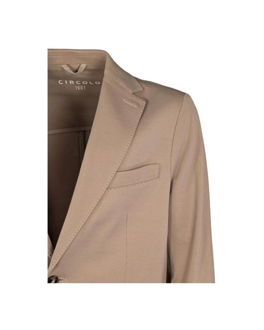 Circolo 1901 Brown Blazers for men