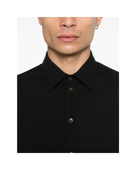 Emporio Armani Black Casual Shirts for men