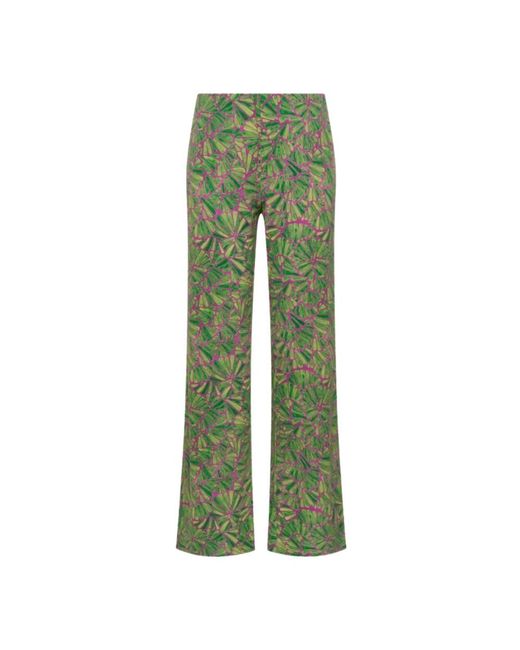 Maliparmi Green Straight Trousers