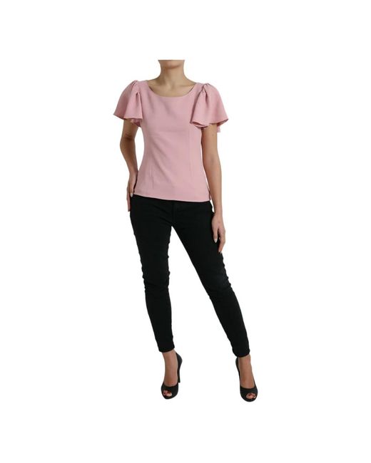 Dolce & Gabbana Pink Blouses