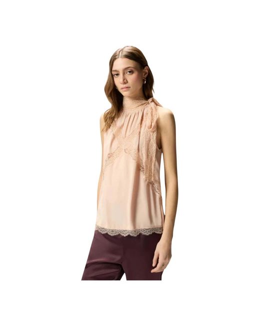 Pinko Natural Sleeveless Tops