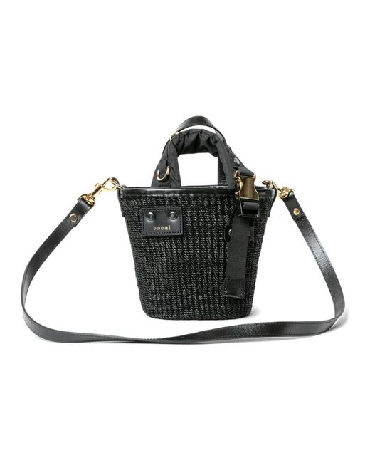 Sacai Black Bucket Bags