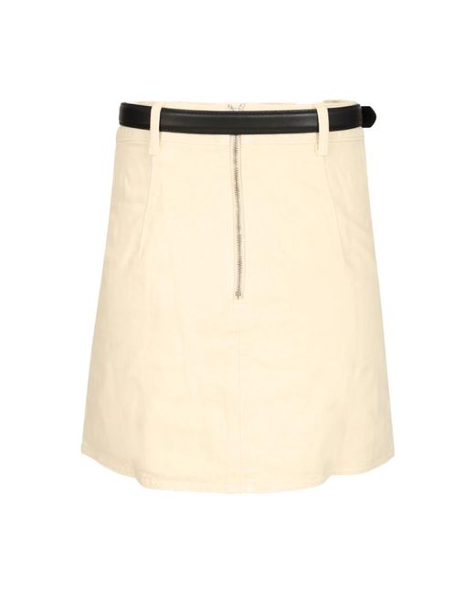 Self-Portrait Natural Denim Skirts