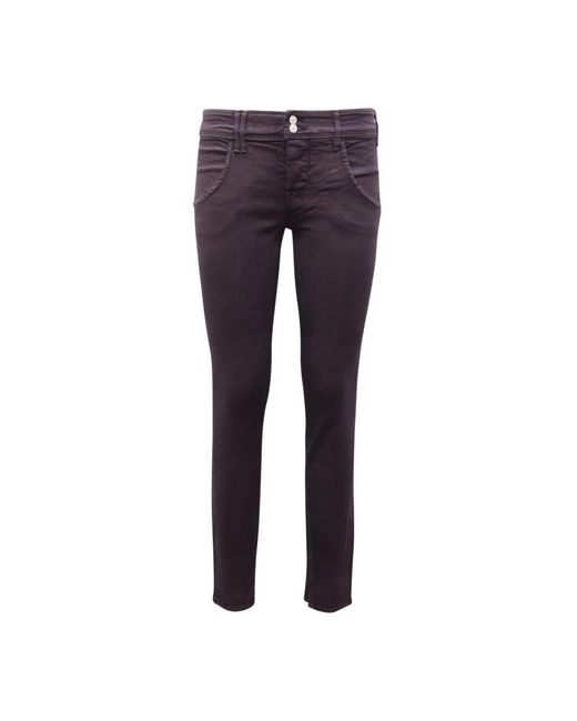 CYCLE Skinny Glitter Broek in het Purple