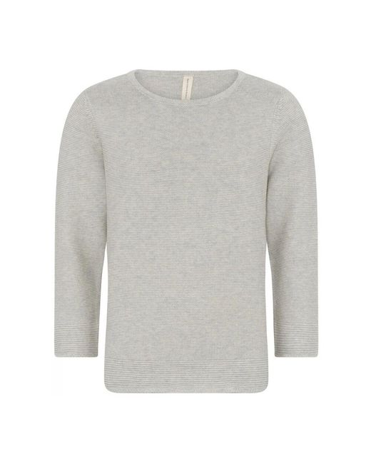 Skovhuus Gray Strukturierter a-form pullover bluse