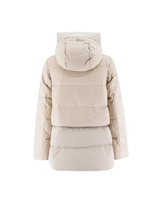 DUNO Wollen Hoodie Jas in het Natural