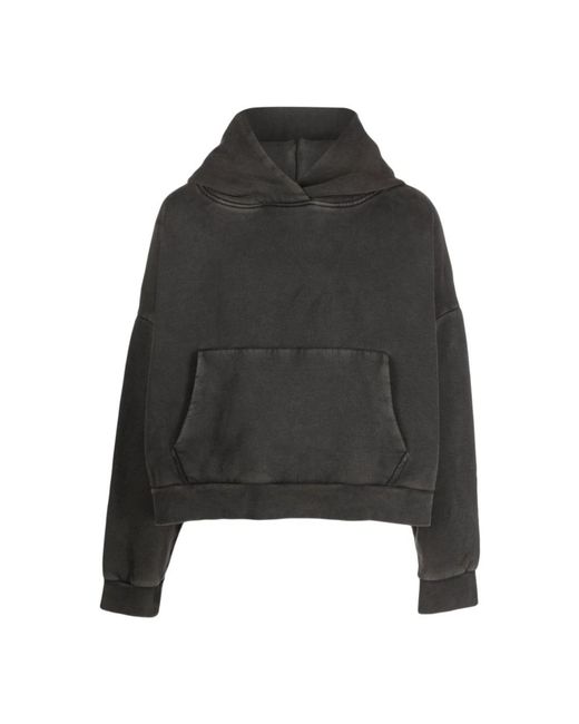 Entire studios Schwarzer gewaschener hoodie in Black für Herren