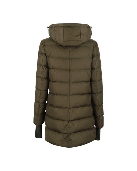 Herno Jassen ,Groen ,Wol A-Shape Jacket in het Green