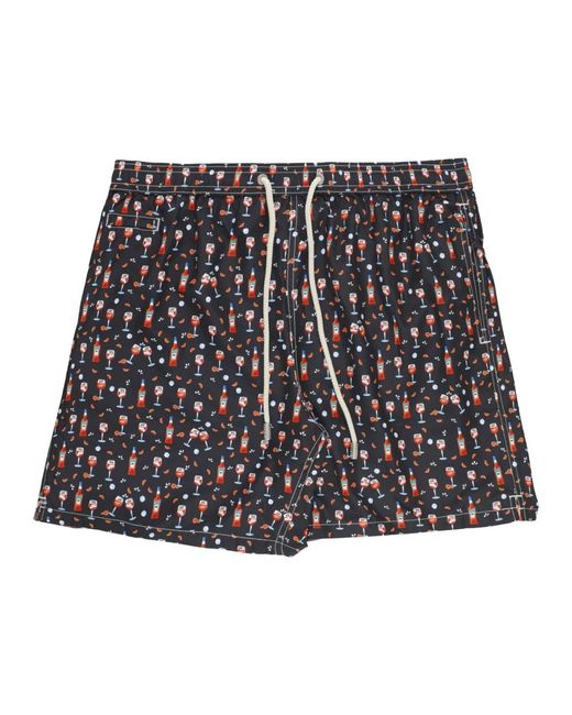 Mc2 Saint Barth Black Beachwear for men