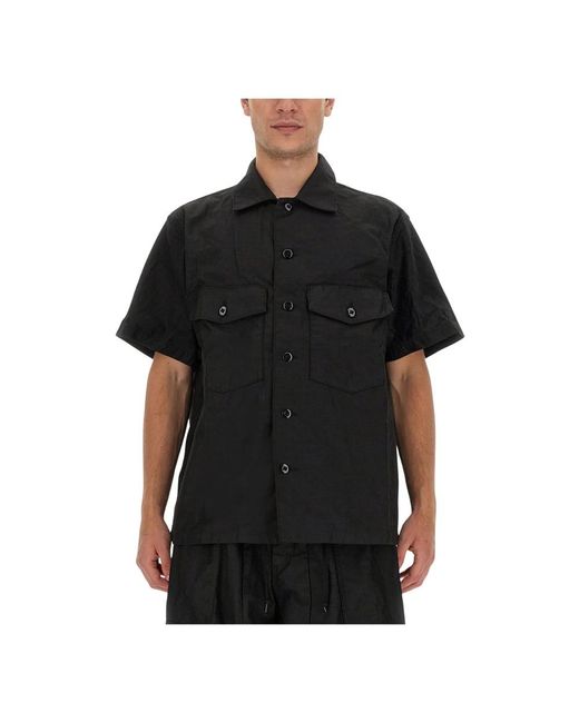 Needles Black Short Sleeve Shirts for men