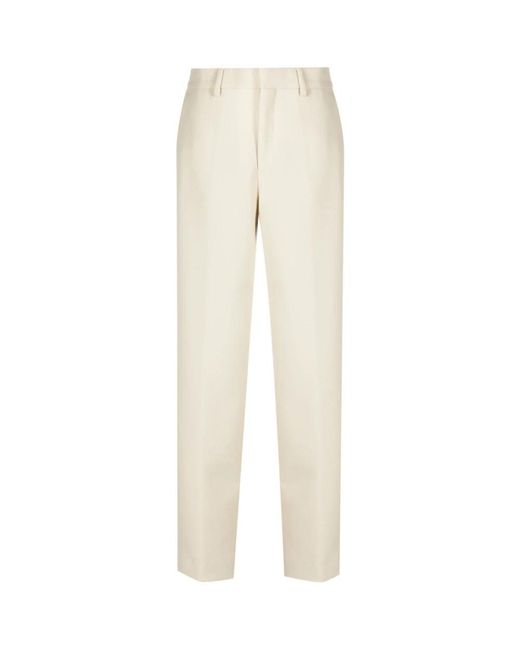 Closed Natural Straight Trousers