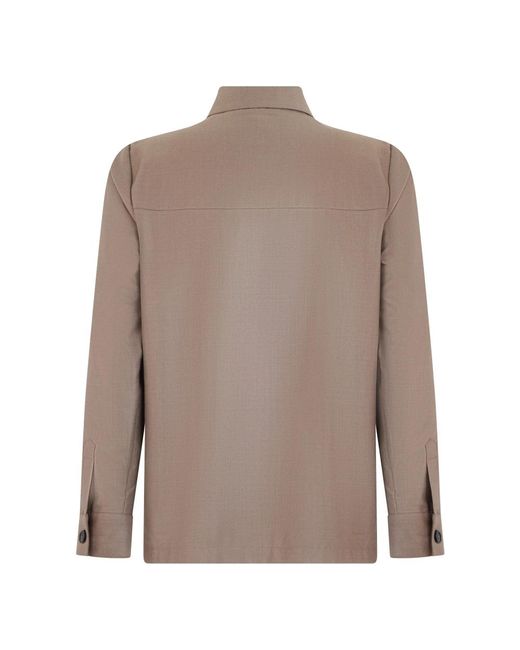Slowear Wool Jacket in het Brown voor heren
