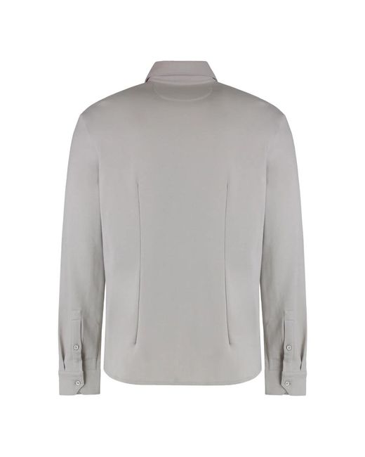 Moorer Gray Casual Shirts for men
