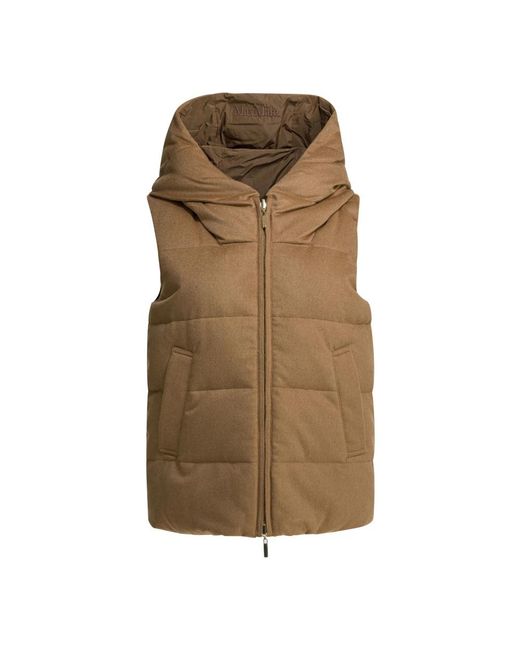 Max Mara Brown Vests