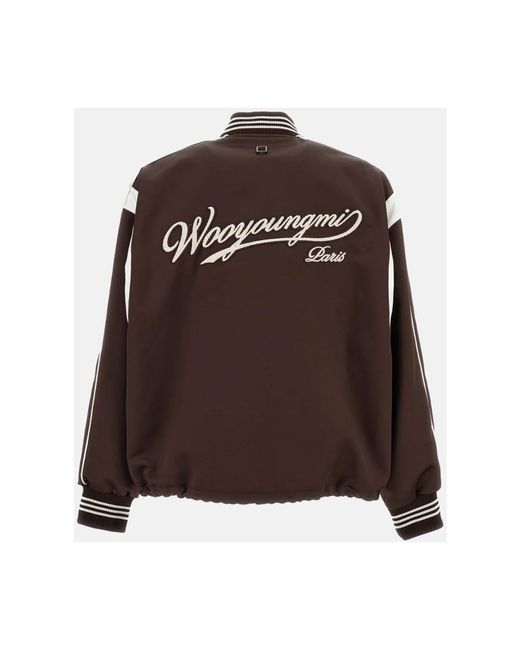Wooyoungmi Brown Bomber Jackets for men