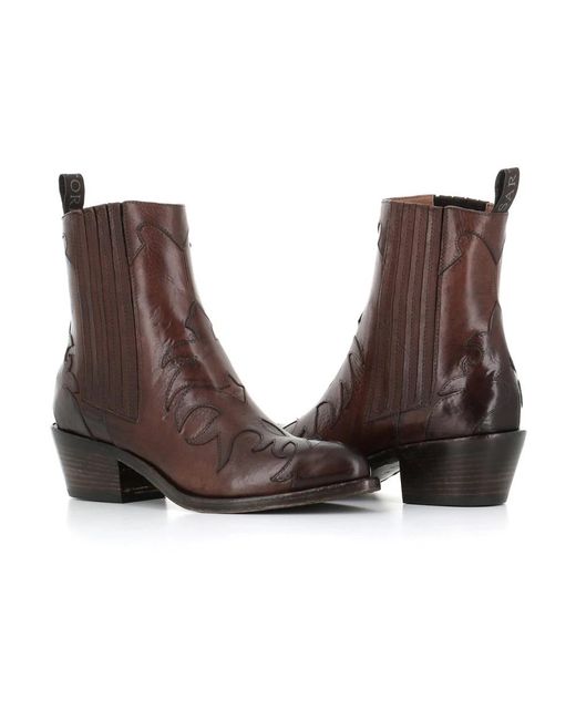 Sartore Brown Cowboy & Biker Boots