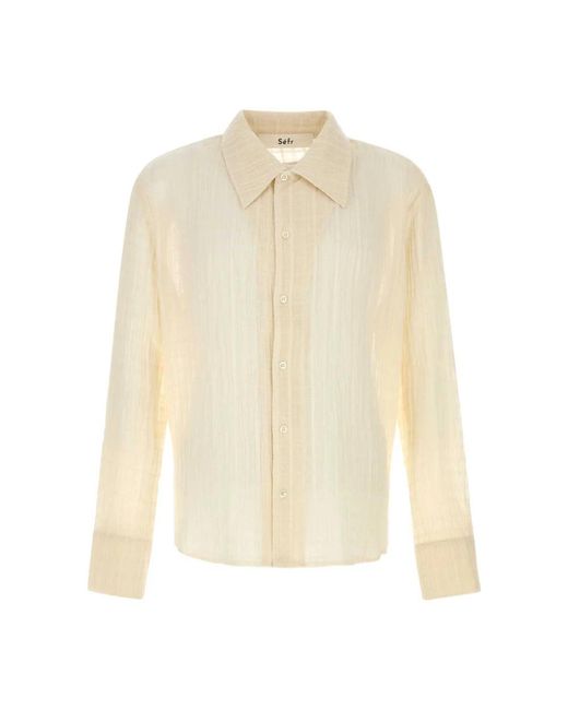 Séfr White Casual Shirts for men