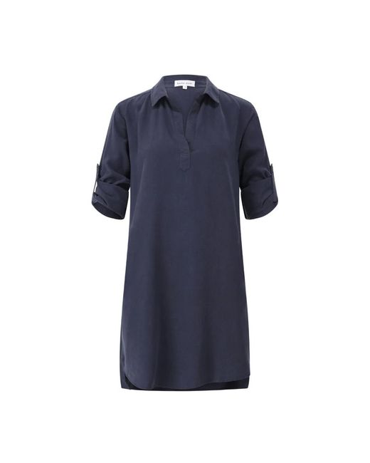 Bella Dahl Klassieke Tuniek Jurk in het Blue