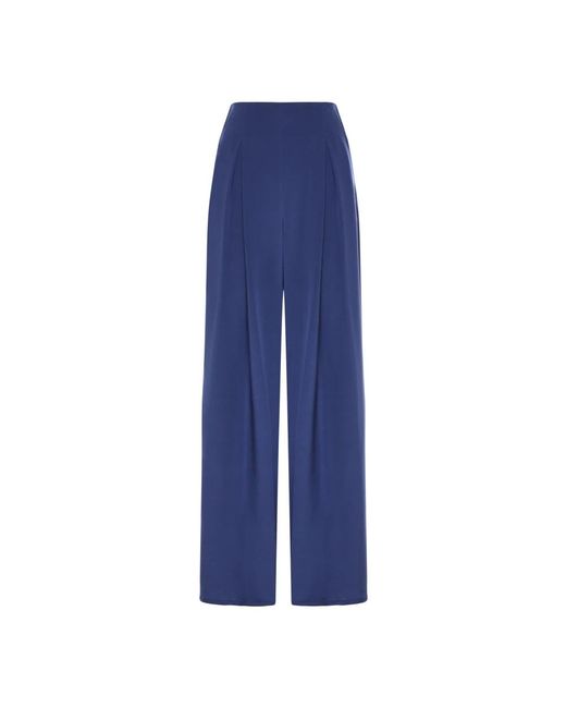 Straight Trousers Max Mara de color Blue