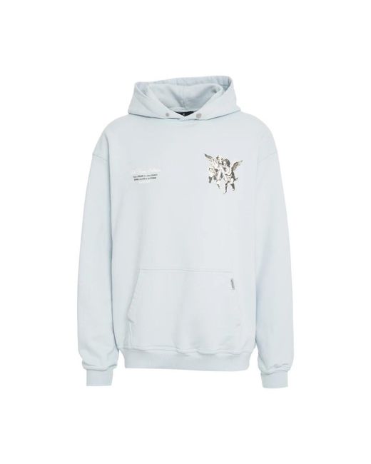 Represent Hoodies & Sweatvesten ,Blauw ,Urban Style Hoodie Met Borstprint in het Blue voor heren