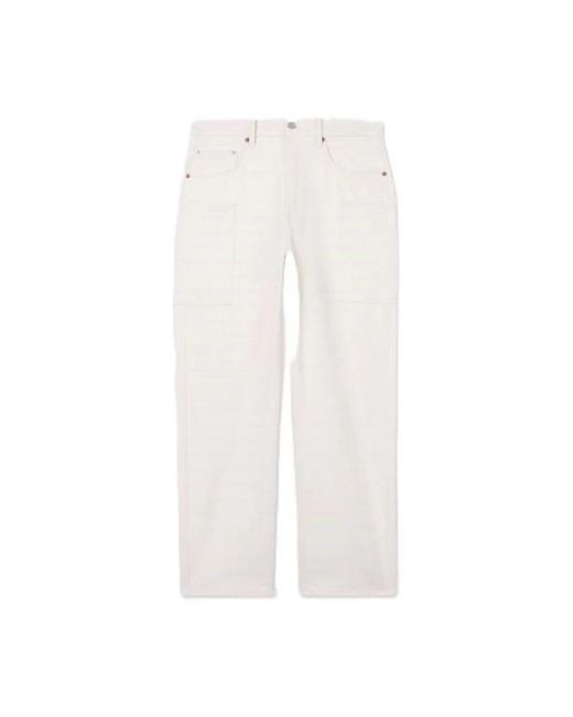 KENZO White Loose-Fit Jeans for men