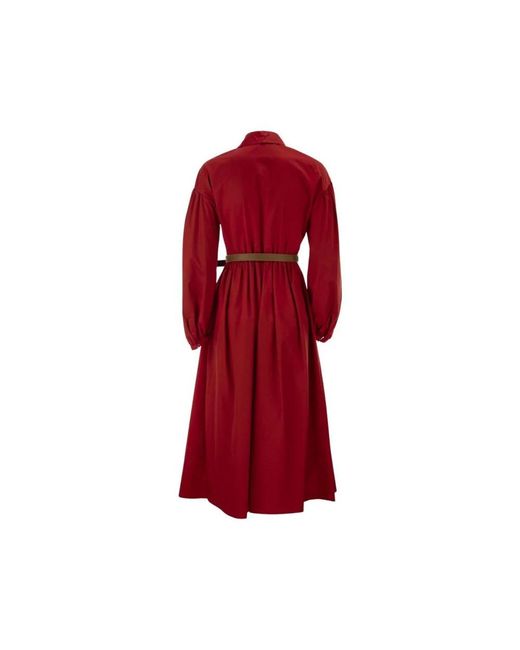 Midi Dresses Max Mara de color Red