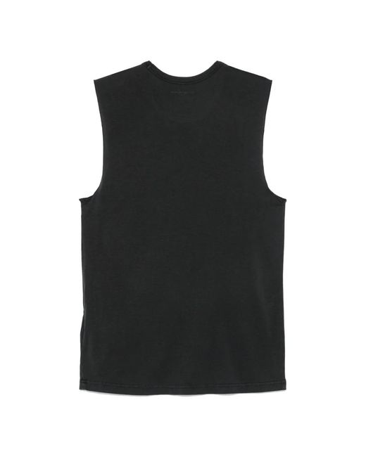 Officine Generale Black Sleeveless Tops