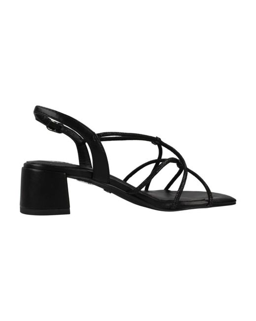 Tamaris Black High Heel Sandals