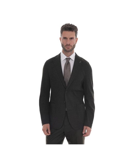 Paoloni Black Blazers for men