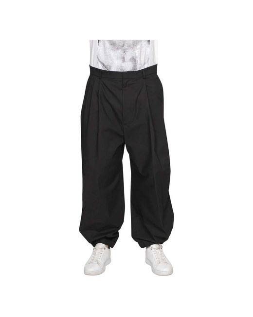 Moschino Black Wide Trousers for men