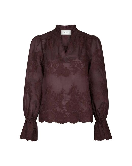 Neo Noir Overhemden ,Bruin ,Blouses in het Purple