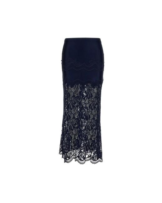 Rabanne Blue Maxi Skirts