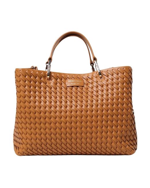 Emporio Armani Tote Bags in het Brown