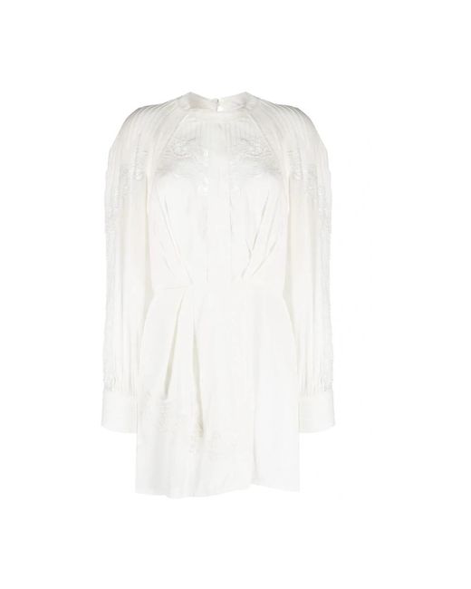IRO Kleedjes Modal Midi Jurk in het White