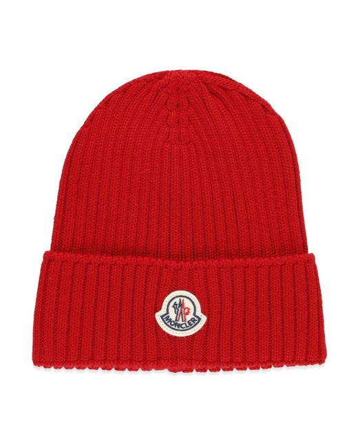 Moncler Beanies in het Red voor heren