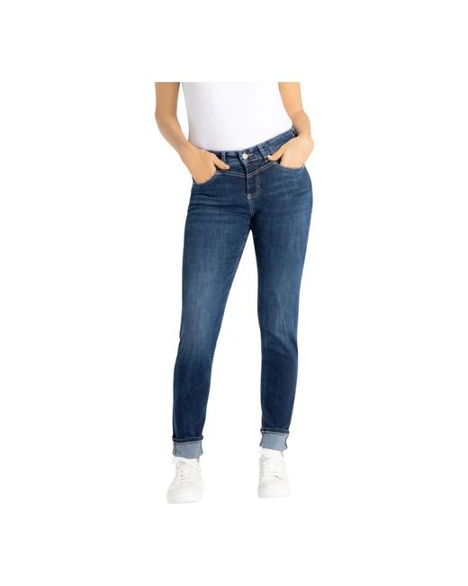 M·a·c Blue Skinny Fit Jeans