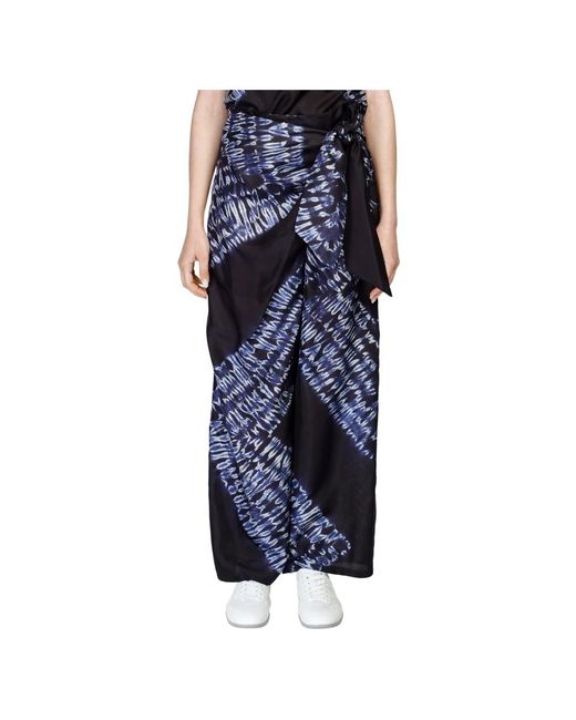 Wide Trousers P.A.R.O.S.H. de color Blue
