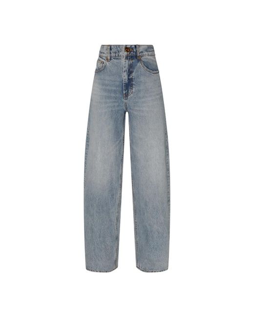 Oversize barrel jeans Zimmermann de color Blue