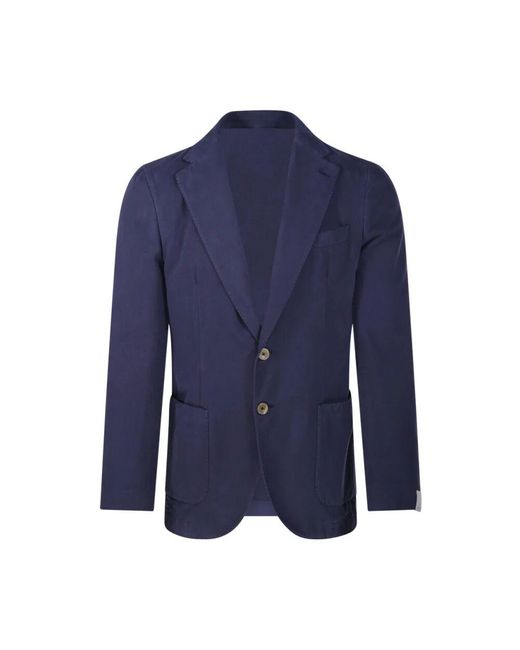 Santaniello Blaue Freizeitjacke Für Männer in Blue für Herren