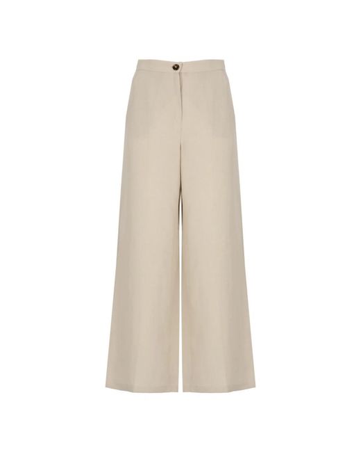 Marella Natural Wide Trousers