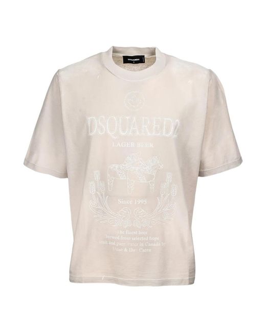 DSquared² Natural T-Shirts for men