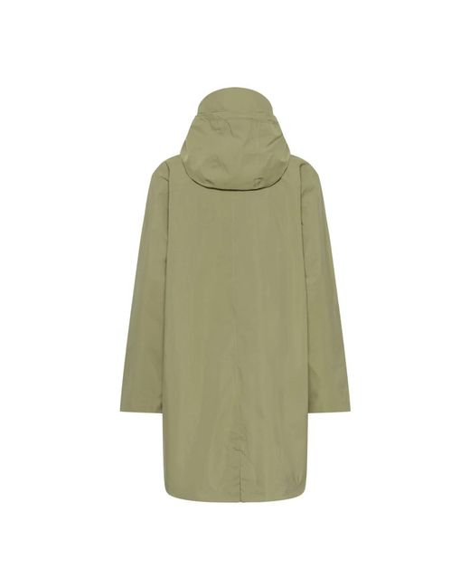 Rain Jackets Kaffe de color Green