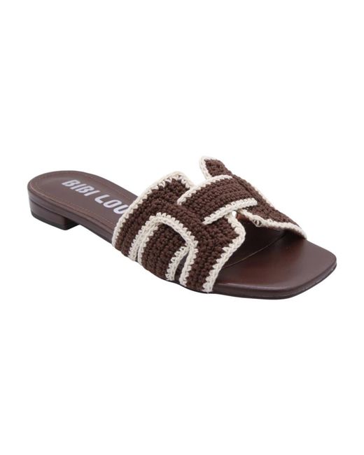 Bibi Lou Brown Sliders