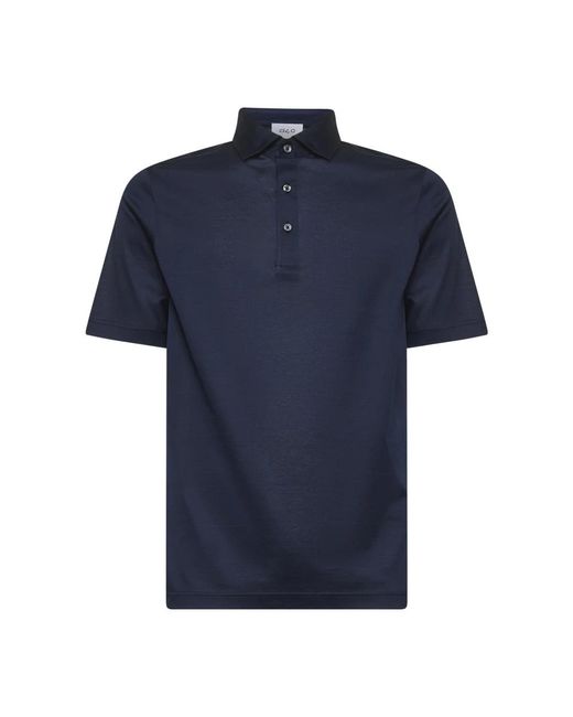 D4.0 Blue Polo Shirts for men
