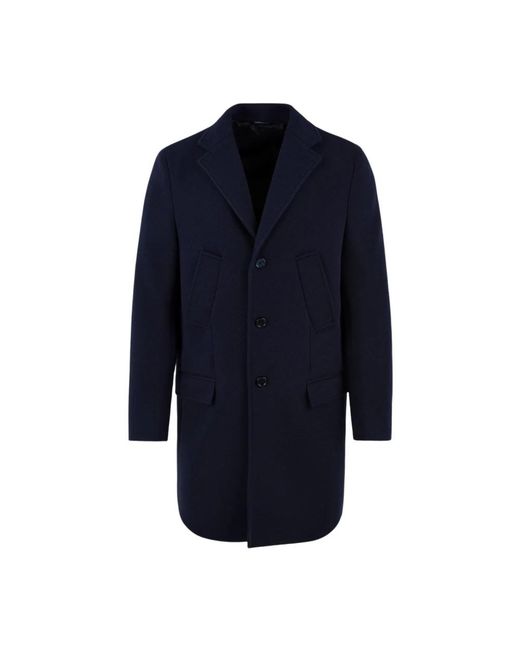Daniele Alessandrini Blue Single-Breasted Coats for men