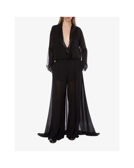 Alberta Ferretti Black Blouses