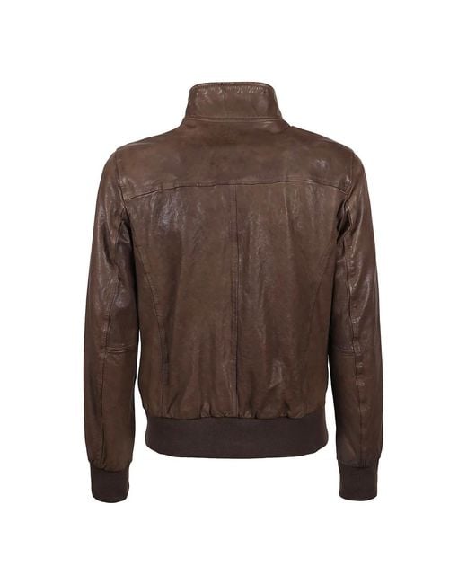 Stewart Brown Leather Jackets for men