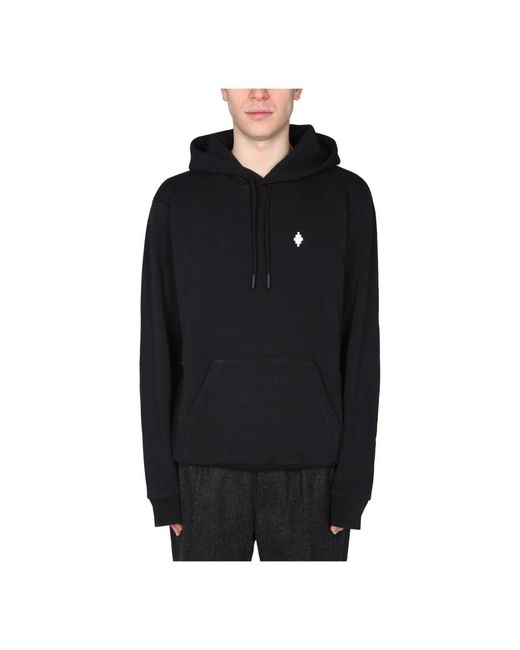 Marcelo Burlon Black Hoodies for men